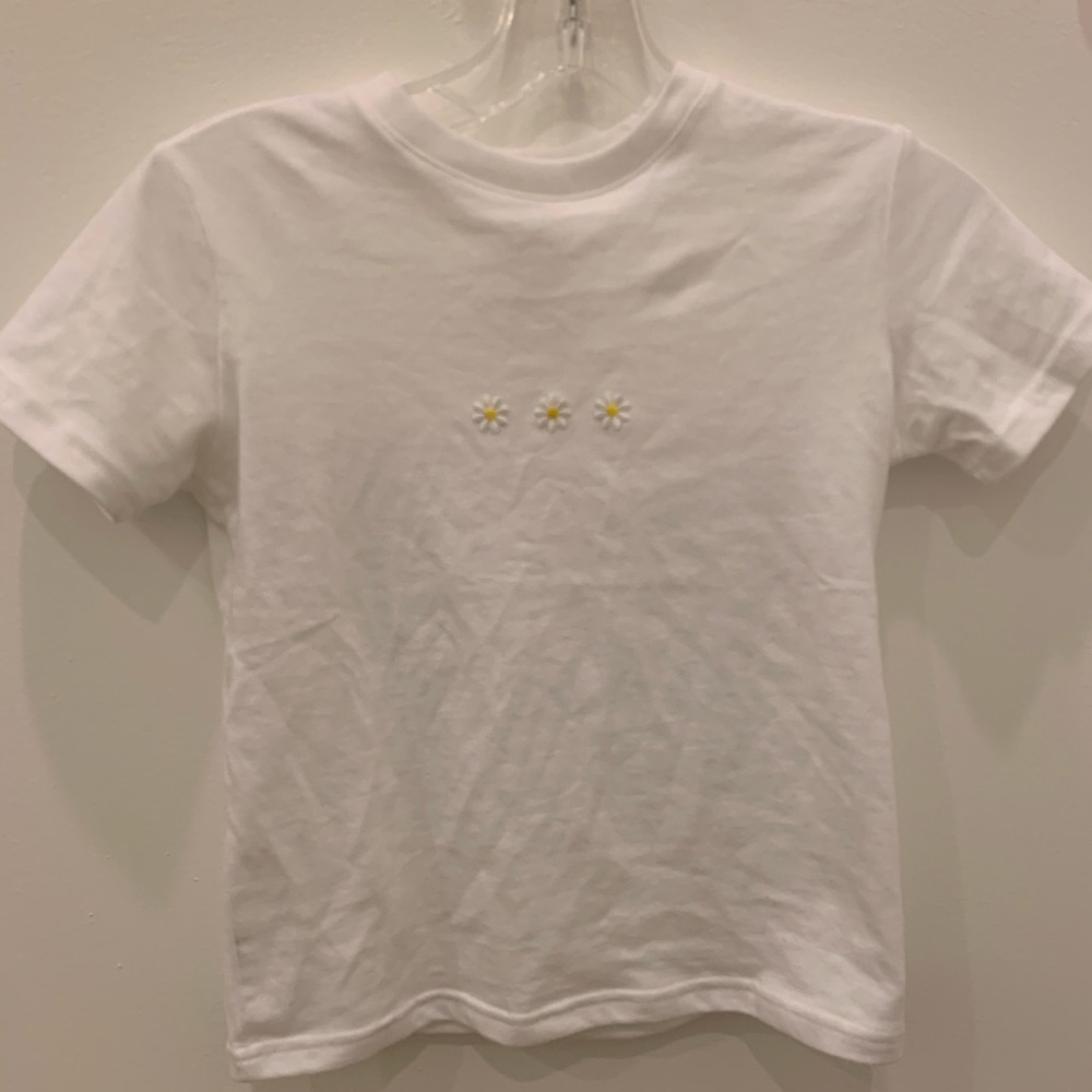 Kids White Short Sleeve shirt